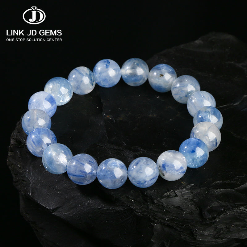 Eco-Friendly Feather & Gemstone Stretch Bracelet