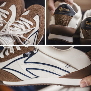 Men's Retro Color-Block Suede Low-Top Sneakers