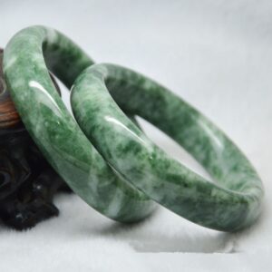 Handcrafted Jade Statement Bangle