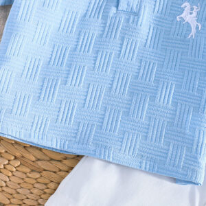 Playful Charm: Cartoon Embroidered Shirt & White Shorts Set