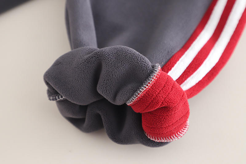 Cozy Cartoon Tracksuit: Boys' Long Sleeve Coat & Pants Combo