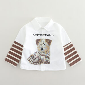 Colorful Spring Vibes: Boys' Cartoon Clothing Set