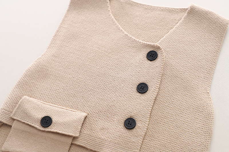 Trendy Boys' Layered Vest and Pants Set for Spring & Autumn