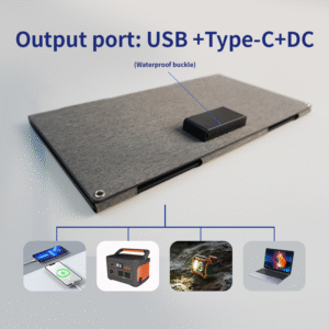 EcoCharge 45W Foldable Monocrystalline Solar Panel for Off-Grid Camping