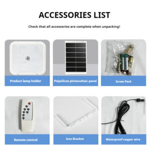 RadiantSquare Solar Light for Indoor/Outdoor Use