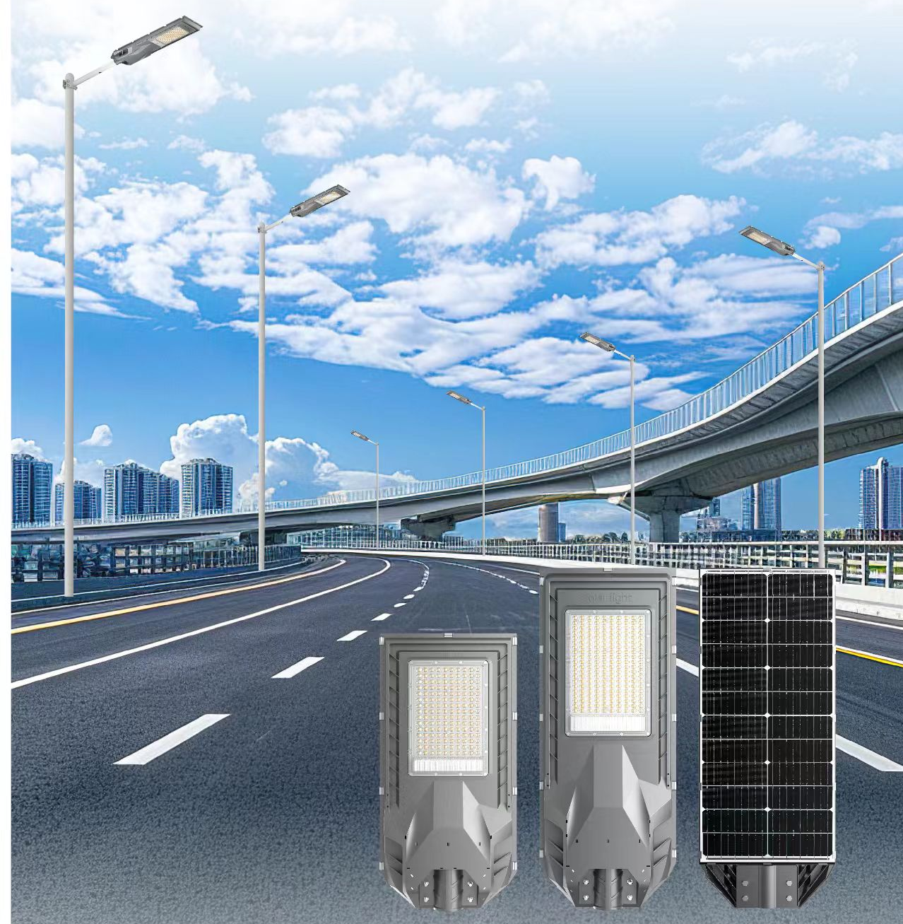 SolarShield High Lumen Street Light with Motion Sensor