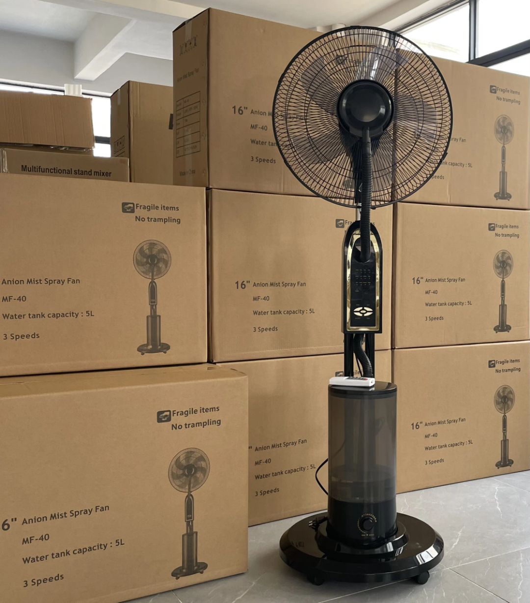 EcoMist Remote-Controlled Cooling Fan