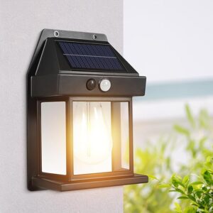 SolarFilament Wall Light with Motion Detection