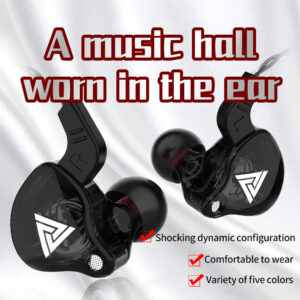 QKZ AK6 Dynamic Neckband Wired Earbuds with HiFi Bass for Sports and Gaming