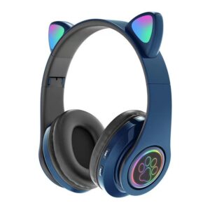 WhiskerWave Cat Ear Headphones with USB Connection and TF Card Support