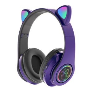 WhiskerWave Cat Ear Headphones with USB Connection and TF Card Support